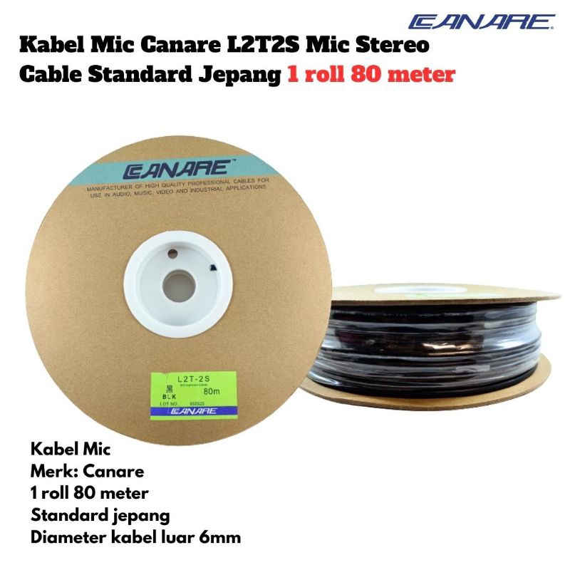 KABEL MIC L2T2S KABEL AUDIO 80 METER