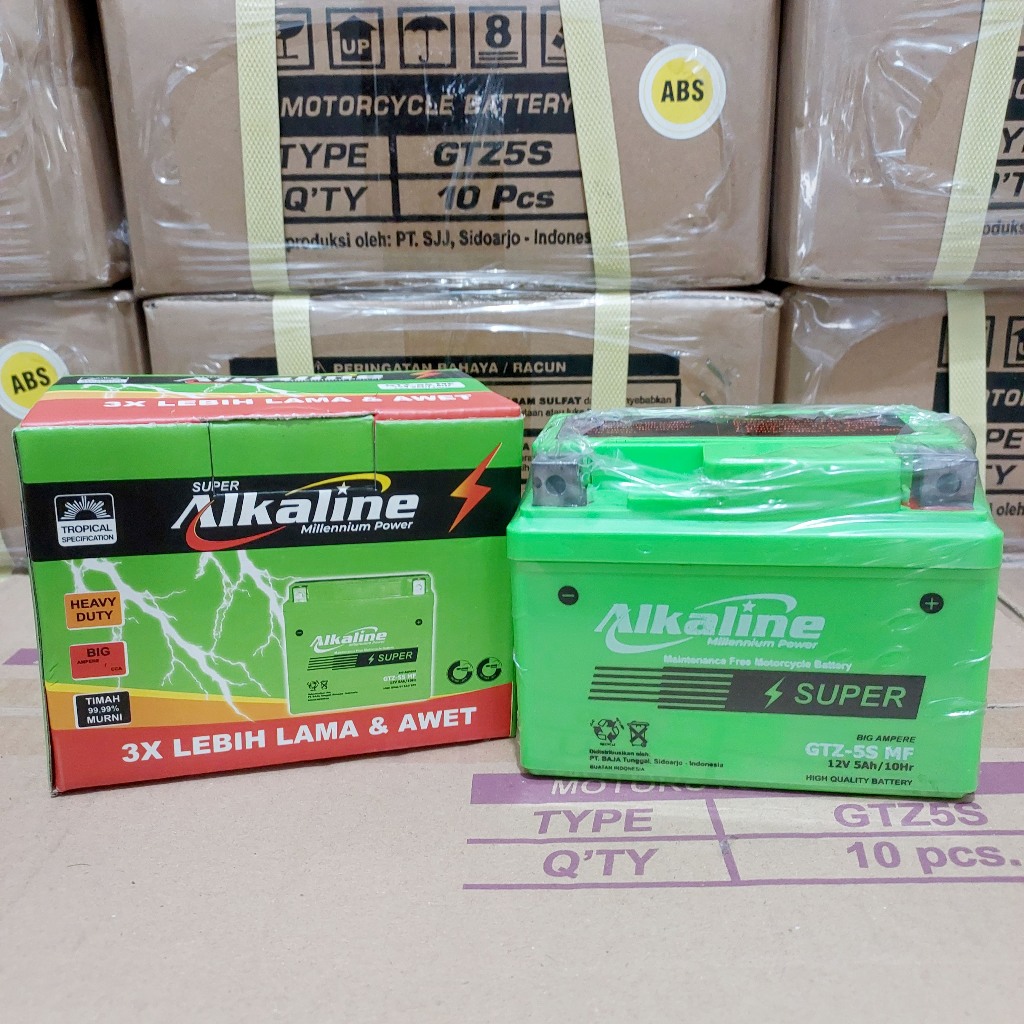 Aki Motor Mio GT, Mio Soul, Mio M3, Mio J, Mio Z, Jupiter MX, Fino, Freego Alkaline GTZ5S Aki Kering