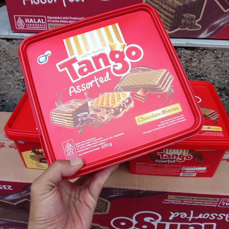 

promo wafer tango asorted 1 toples 235 gram rasa coklat mix 3 in1