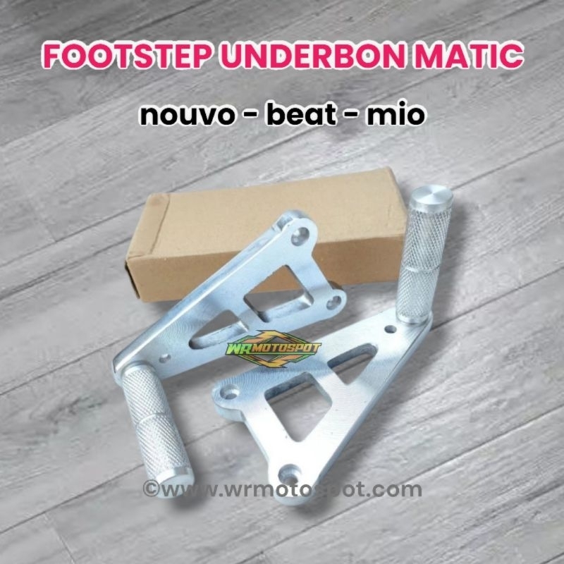 Breket Step Pustep Footstep Underbon PNP Motor Matic Mio Beat Nouvo Underbon Drag Race