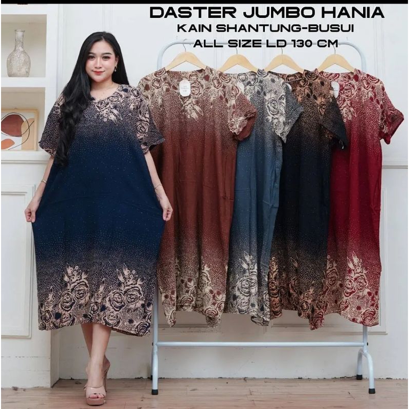 Daster Jumbo Rayon Murah Dress Wanita Pendek Kotak - Bahan Adem dan Nyaman - Panjang, Kimono, Tidur,