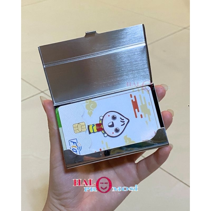 Halo Promosi - Name Card Holder / Dompet Kartu Nama Stainless