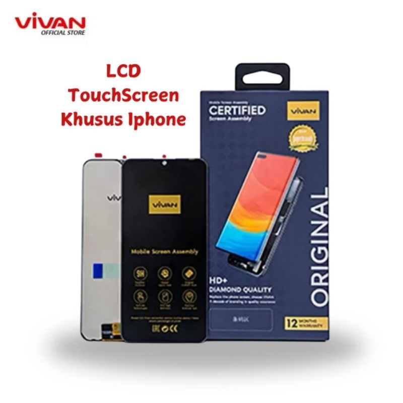 LCD Iphone Touch Screen Layar HP Vivan Iphone 7/X/XR/XS/11/12/13 PRO Original Produk