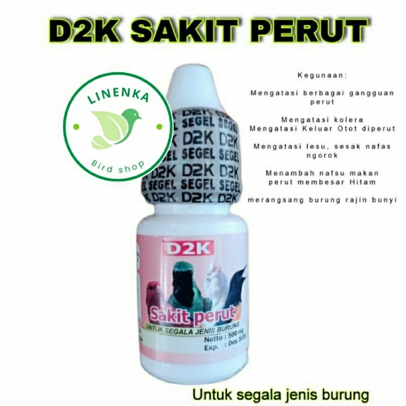 OBAT GANGGUAN PENCERNAAN BURUNG D2K OBAT SAKIT PERUT BURUNG