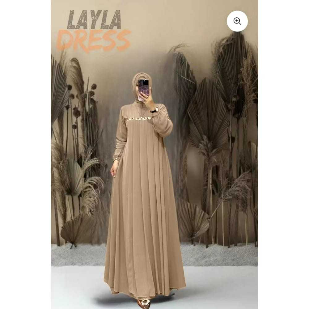 Gamis Wanita Model Terbaru Bahan Crinkle Airflow Premium / Gamis Wanita Dewasa Polos