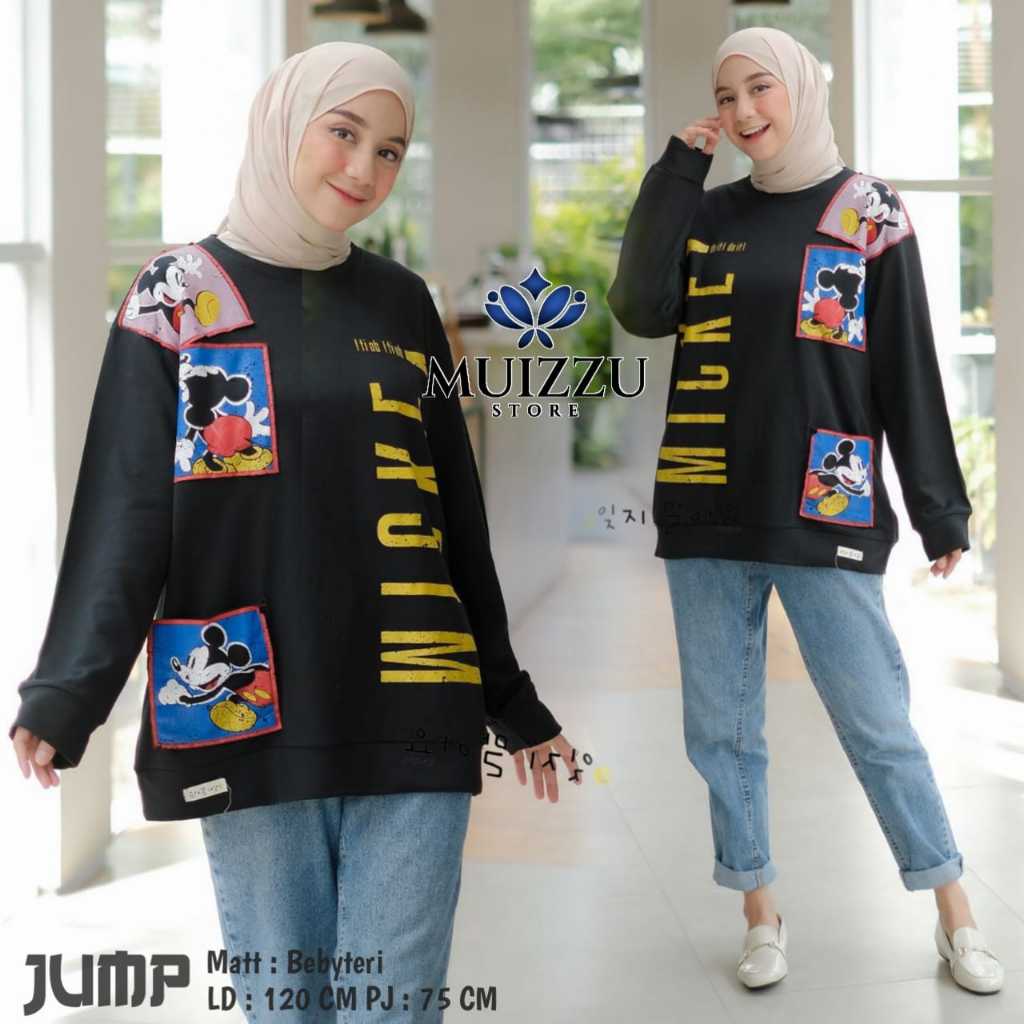 Atasan kaos oversize Suju Lengan Panjang