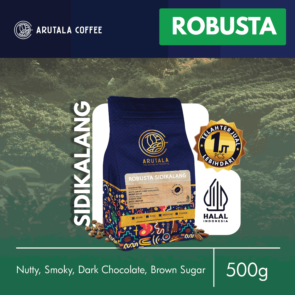 

ASLII Arutala Kopi Robusta Sidikalang 500 Gram