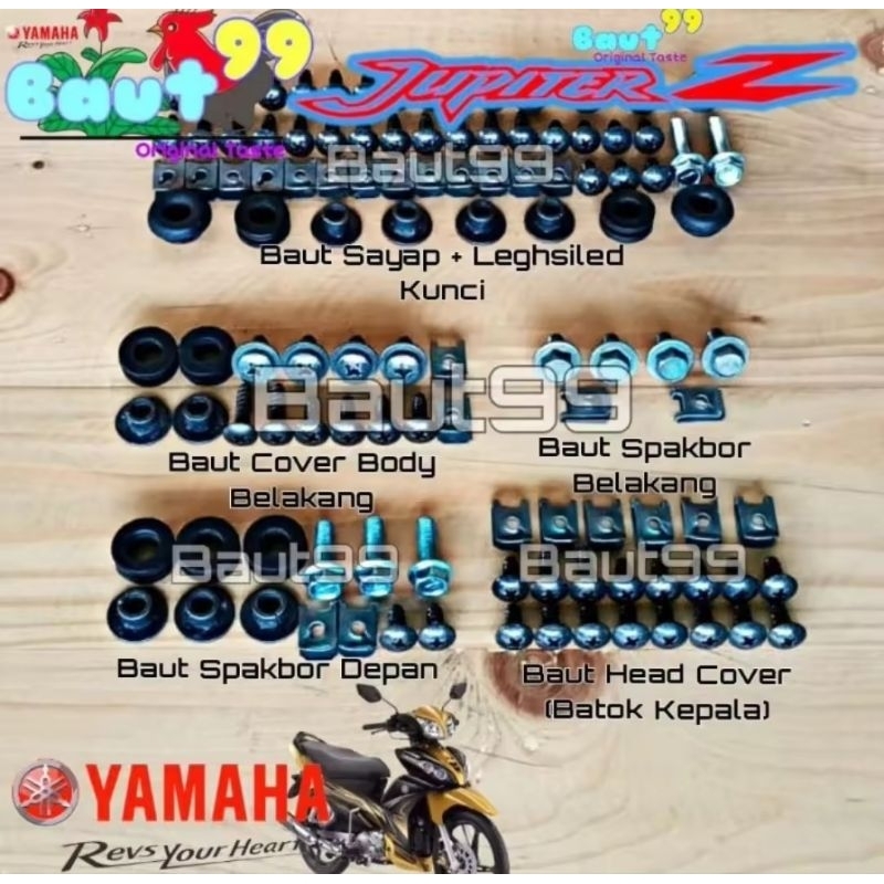 Baut Fullset bodi Yamaha Jupiter Z Robot/Full Body Yamaha Jupiter Z Robot Baut Fullset bodi Yamaha J