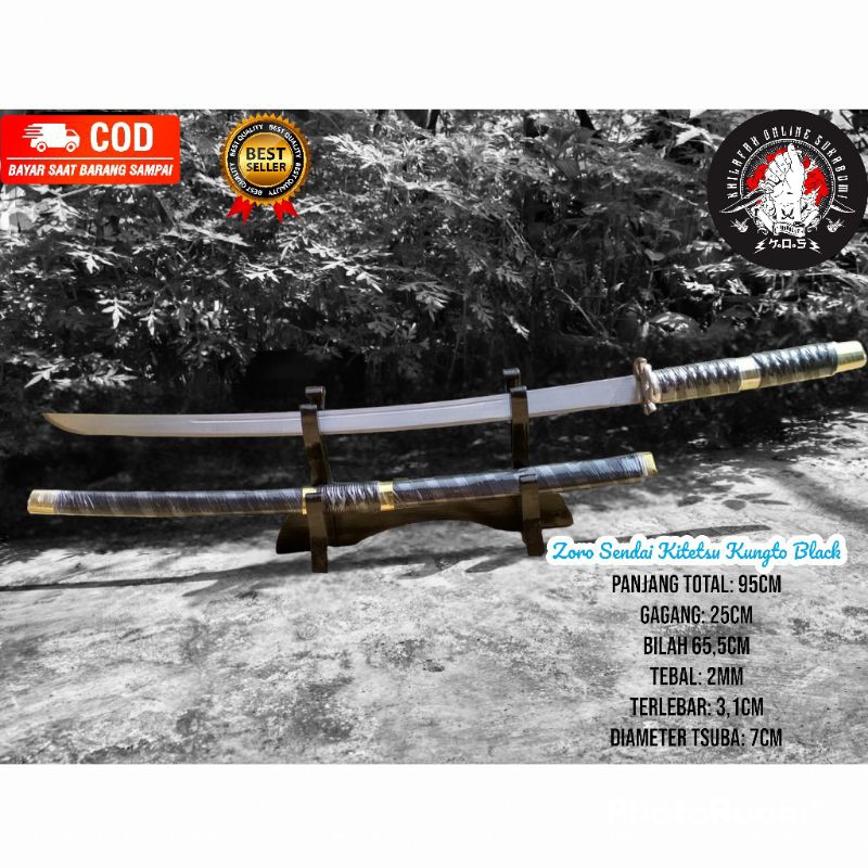 katana baja asli super tajam Koleksi Katana Asli Varian Warna Katana Panjang 1 meter katana / katana