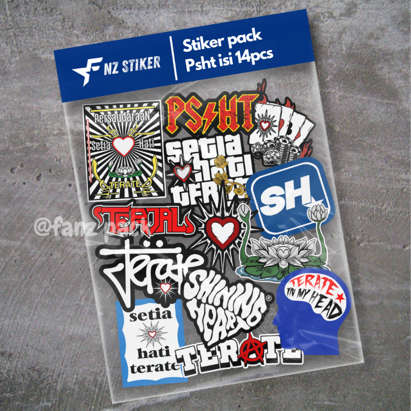 

STIKER PSHT TERATE ISI 14pcs - ANTI AIR, STIKER PERGURUAN | STIKER SILAT, HELM, LAPTOP, CASE HP VOL 18