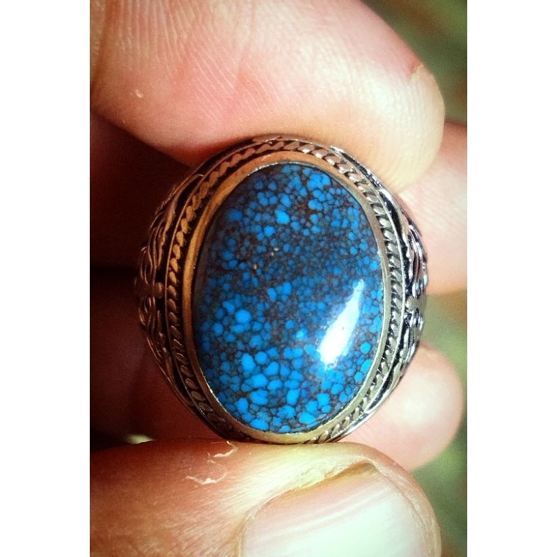 Natural pirus Mesir Biru Serat Merah motif beras wutah Top HQ