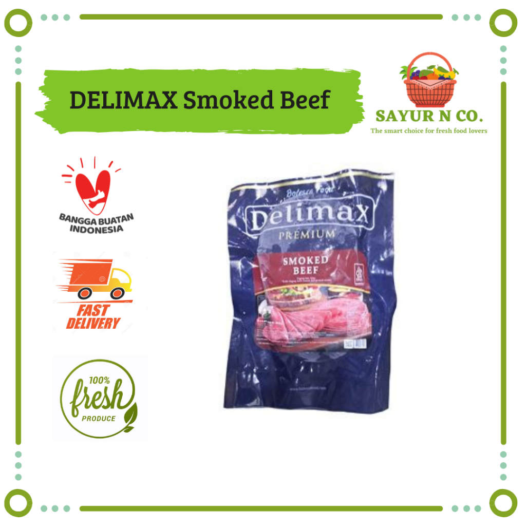 

DELIMAX Smoked Beef 200gr Halal BPOM | Sayur N Co Bekasi