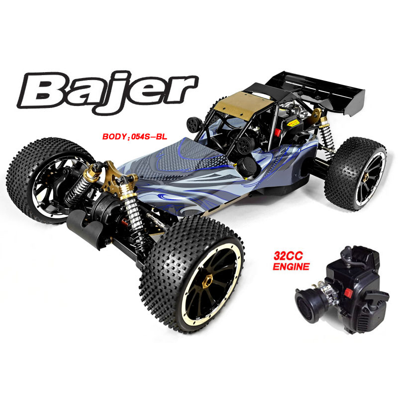 rc car buggy gasoline pakai bensin HSP Bajer 94054S engine 32CC 2TAK skala 1:5