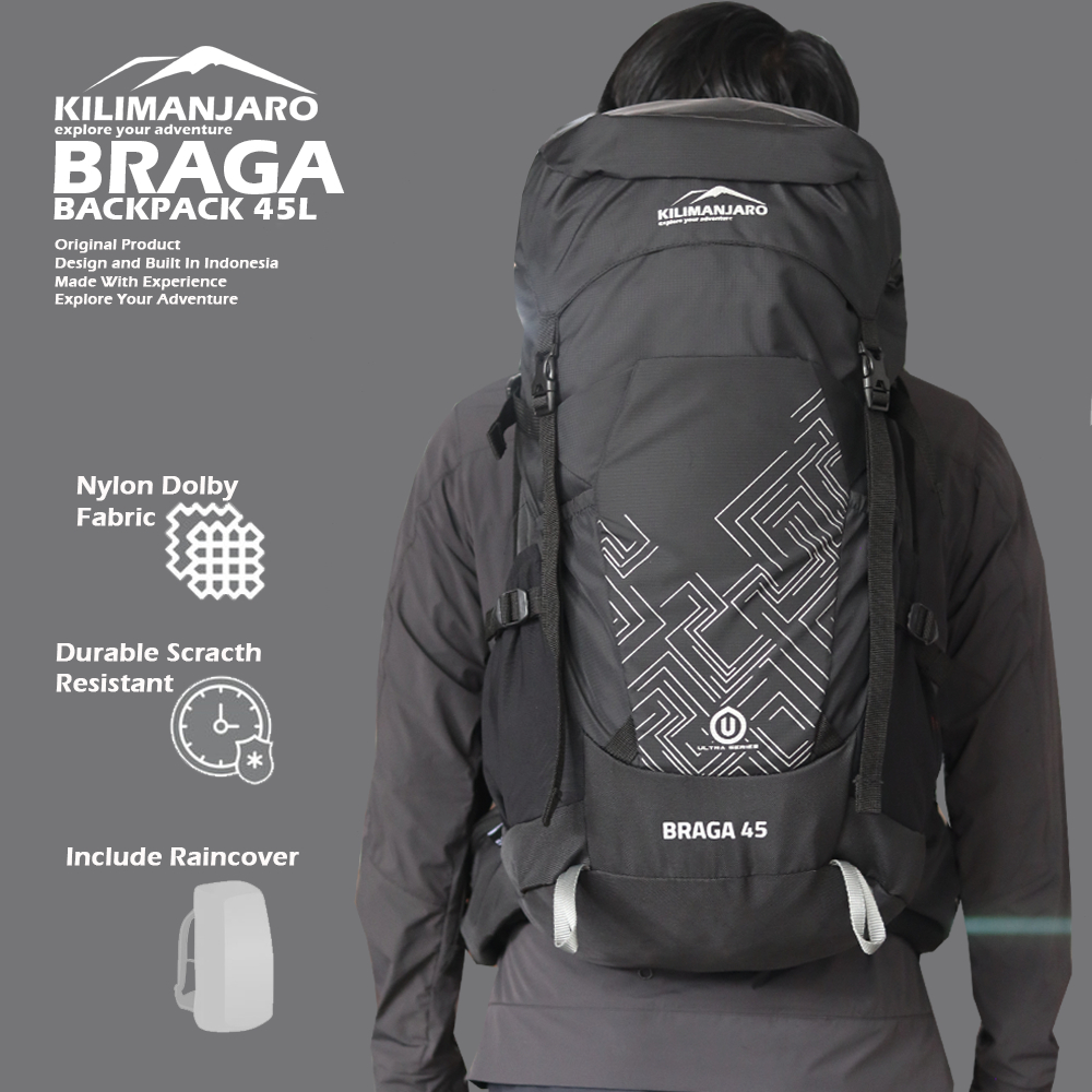Carrier Tas Gunung KIlimanjaro Braga 45L - Tas Gunung Kilimanjaro Braga 45 L
