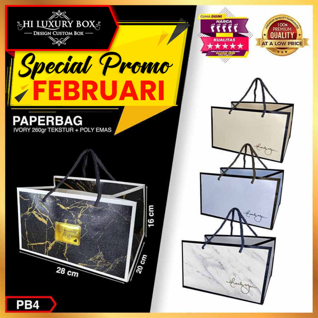 

PAPER BAG|POLOS|SOUVENIR|MURAH|KANTONG KERTAS|GOODIE BAG|PREMIUM|PB4