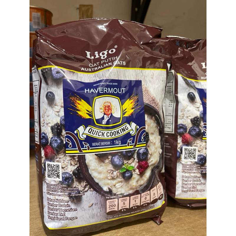 

LIGO HAVERMOUT QUICK COOKING 1kg / LIGO OAT 1kg