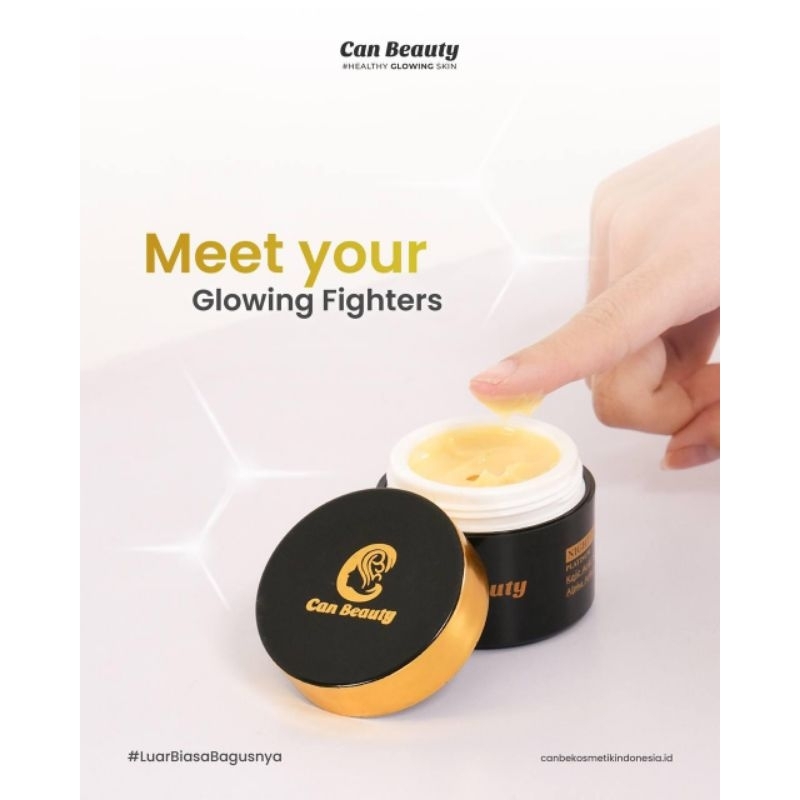 Can Beauty Night Cream whitening/Acne PLATINUM (Krim malam)