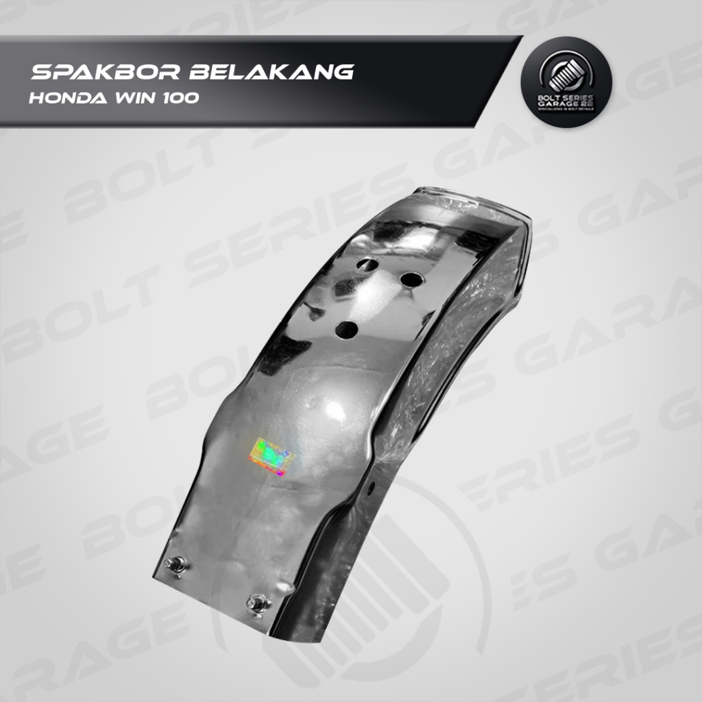 Spakbor Belakang Honda Win 100 Besi Chrome Original AHM Lostpack