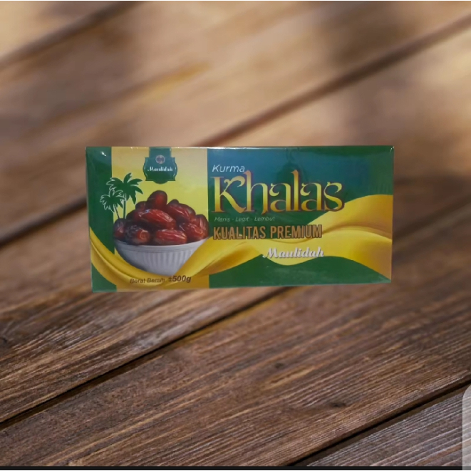 

Kurma Khalas Kemasan 500gr Maulidah kualitas Premium Original