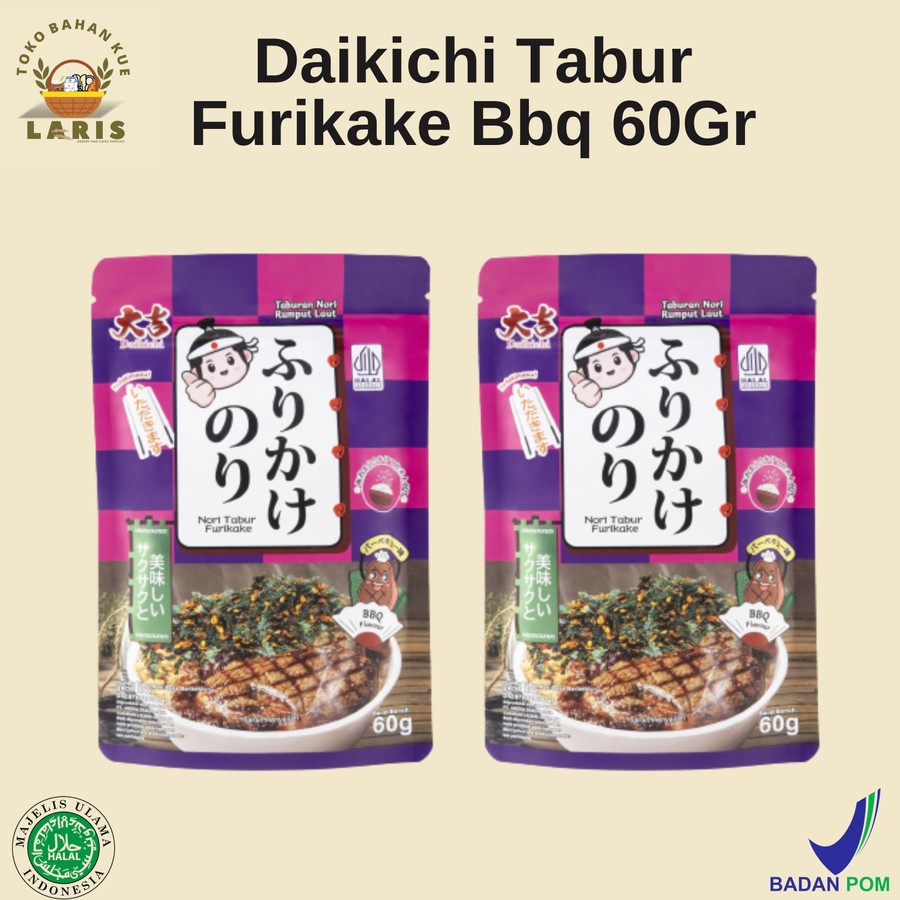 

NORI TABUR FURIKAKE RASA BBQ KEMASAN 60 GRAM