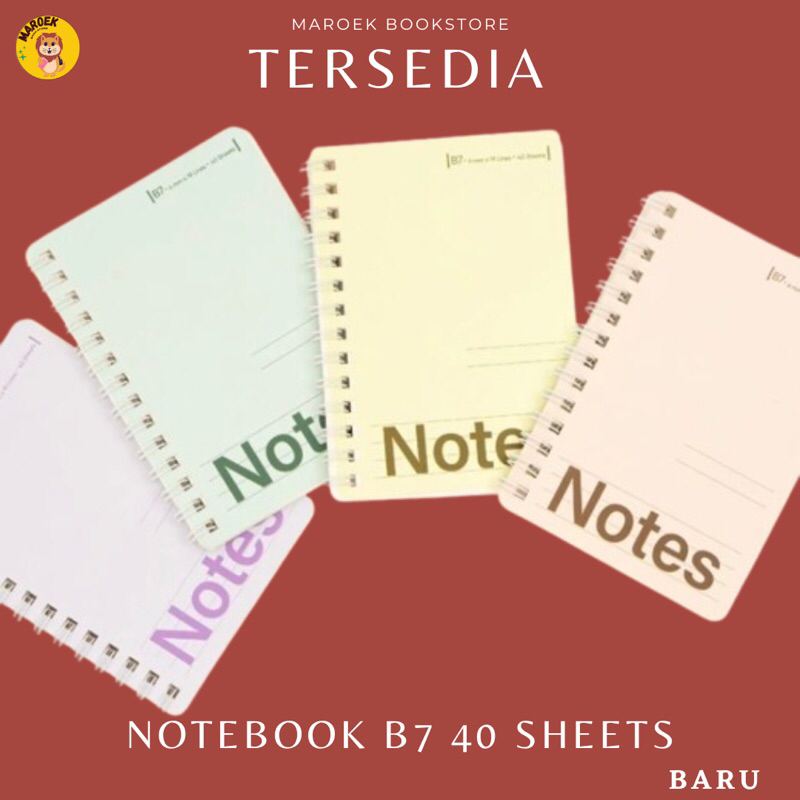 

notebook spiral joyko b7 warna pastel