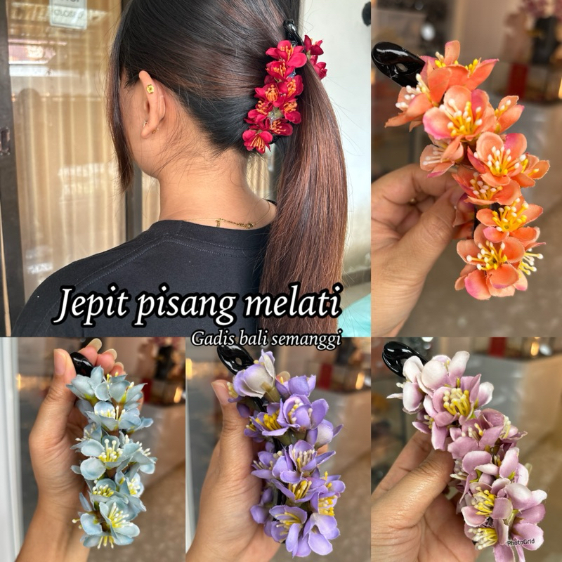 jepit pisang melati/ jepit pisang/ jepit bunga