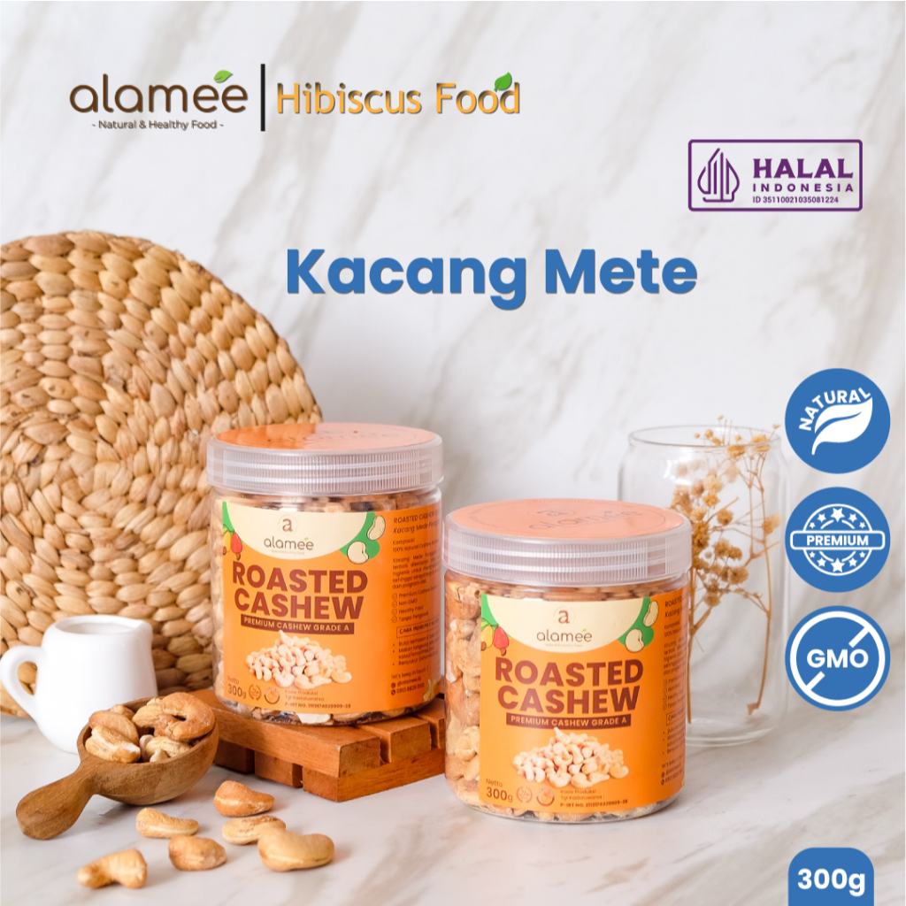 

Kacang Mede Mete Mente Cashew Panggang Roasted Oven Original Premium Grade A Utuh Matang Asli Crispy Kemasan Siap Makan Toples Tawar