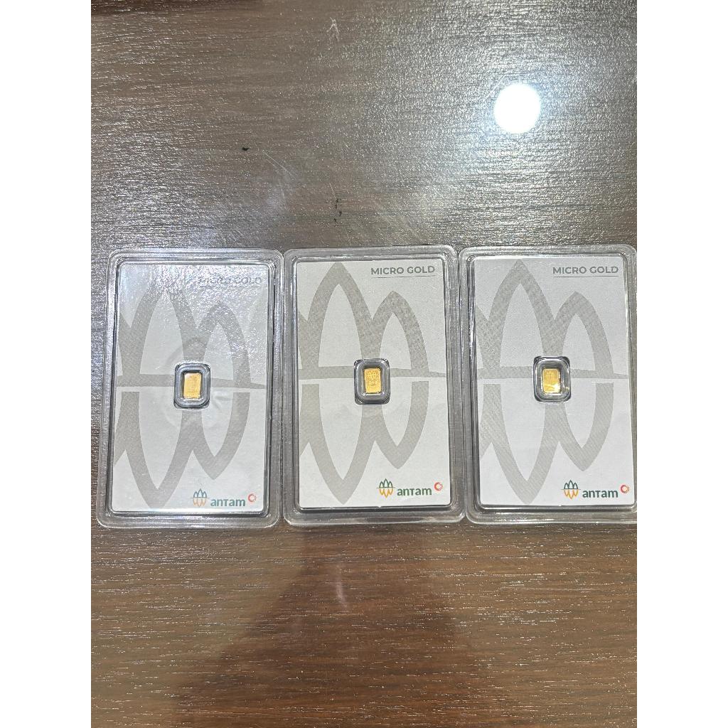 0.1 GRAM LM MICRO GOLD LOGAM MULIA EMAS PT HARTADINATA ABADI X ANTAM PRESS ASLI ORIGINAL