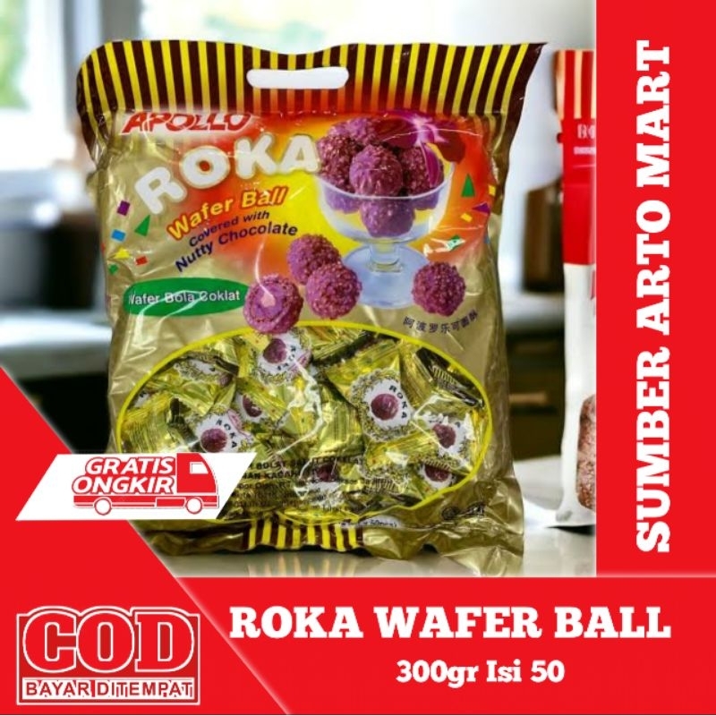 

Roka Apollo 50 Pcs Wafer Ball Coklat