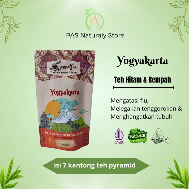 

JannaTea Yogyakarta | Teh celup rempah & tisane | Artisan tea | Teh herbal | Pouch isi 7 teabag