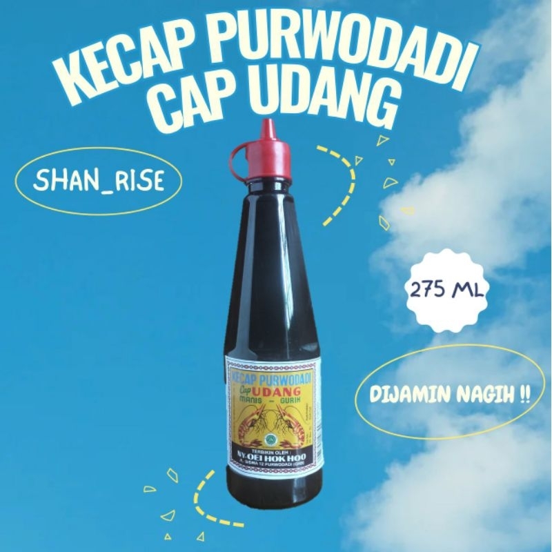 

Kecap Cap Udang Purwodadi - 275 ml - Packing Buble Wrap Aman