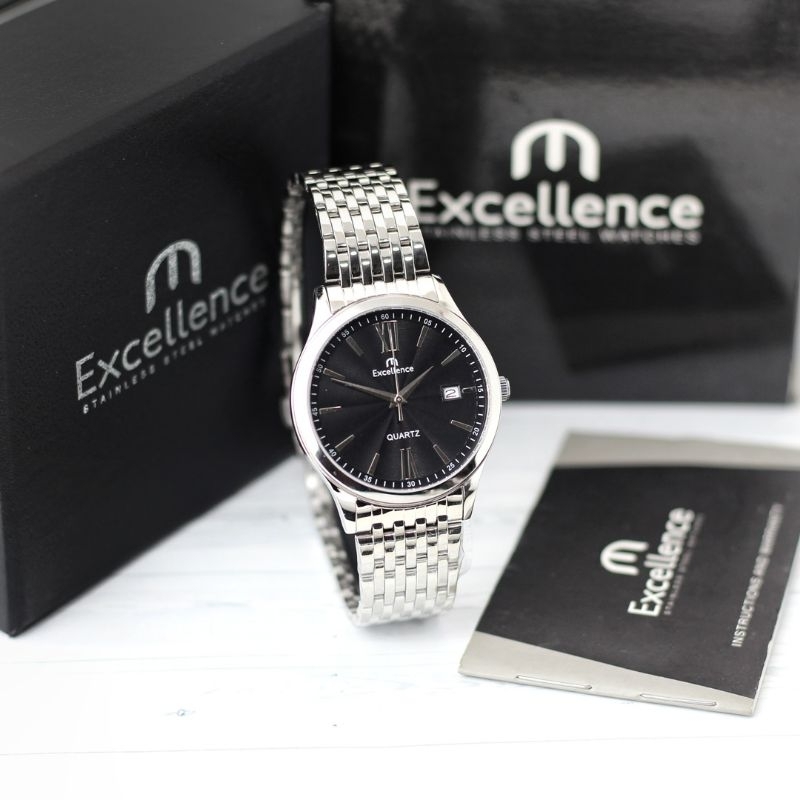 Jam Tangan Excellence 8112 Jam Tangan Pria Stainless Steel Original