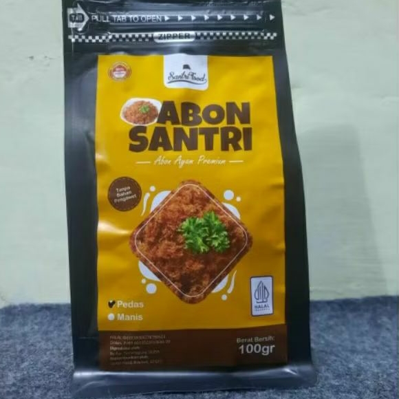 

Abon SANTRI 100gr Abon Ayam varian Pedas & Manis