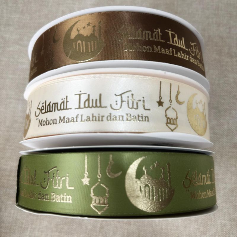 

100 YARD (90 METER) - PITA IDUL FITRI PREMIUM lebar 3,8 CM | PITA LEBARAN