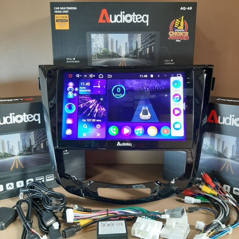 HEAD UNIT ANDROID XTRAIL T32 RAM 6/128 GB ANDROID 10 INCH AUDIOTEQ NISSAN XTRAIL 2.0 CC / 2.5 CC