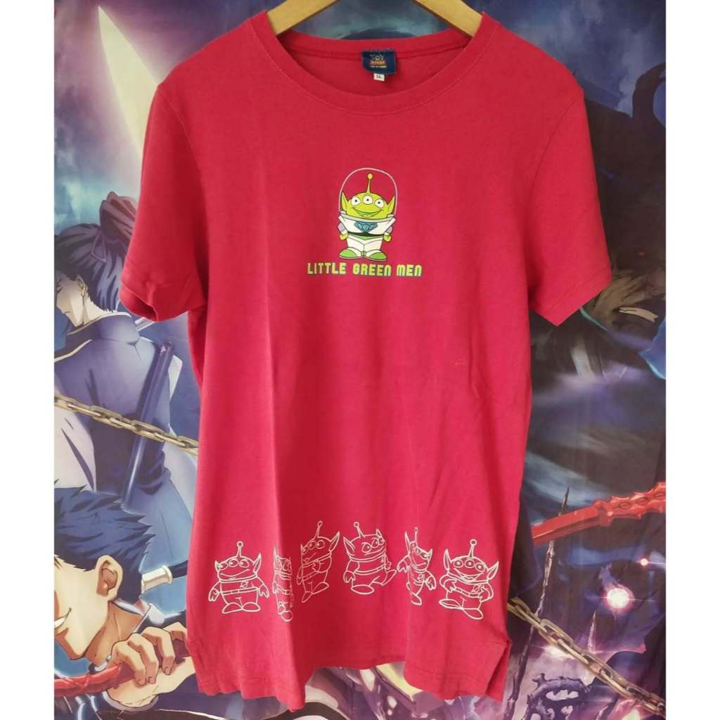 Toy Story Alien Little Green Men Red Official Cartoon Animation Tee Kaos Tshirt Original Second Merc