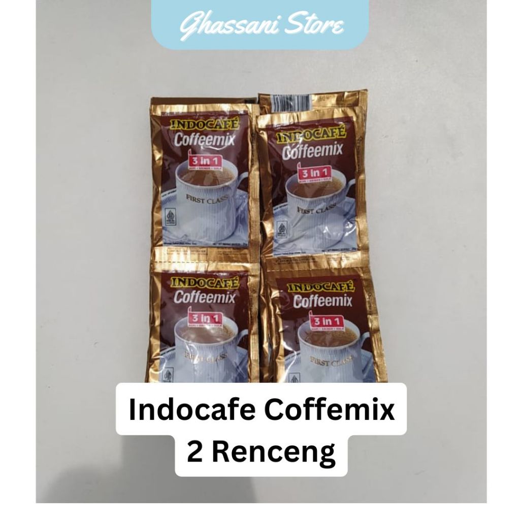 

Indocafe Coffeemix 3in1 20g [2 Renceng] - Minuman Kopi Bubuk Instan Manis dengan Gula dan Susu plus Creamer