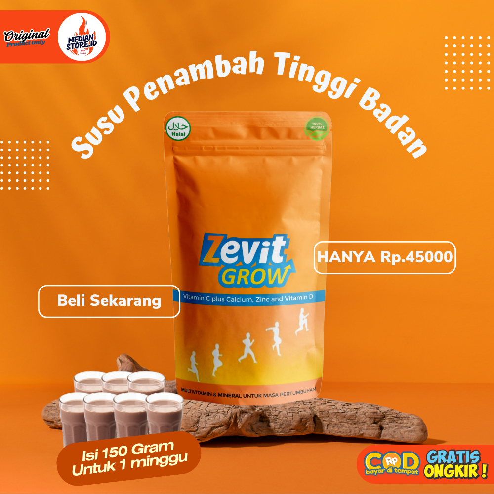 

Susu Kalsium Peninggi Badan Zevit Grow - Penambah Tinggi Badan Terlaris & Terbukti Ampuh