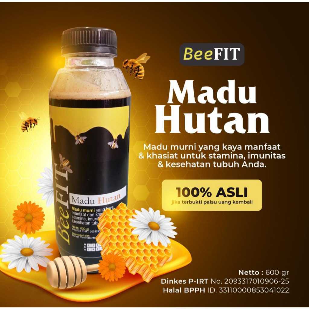 

BeeFIT Madu Hutan Asli 100% Murni Madu Hutan Super