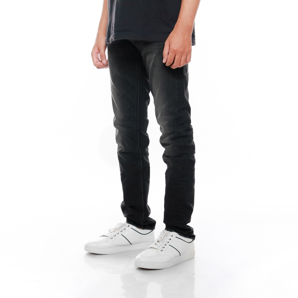 Celana Jeans Panjang Pria PREMIUM Slim Fit BAFFARO Comfort Stretch Black / B911-029BLK