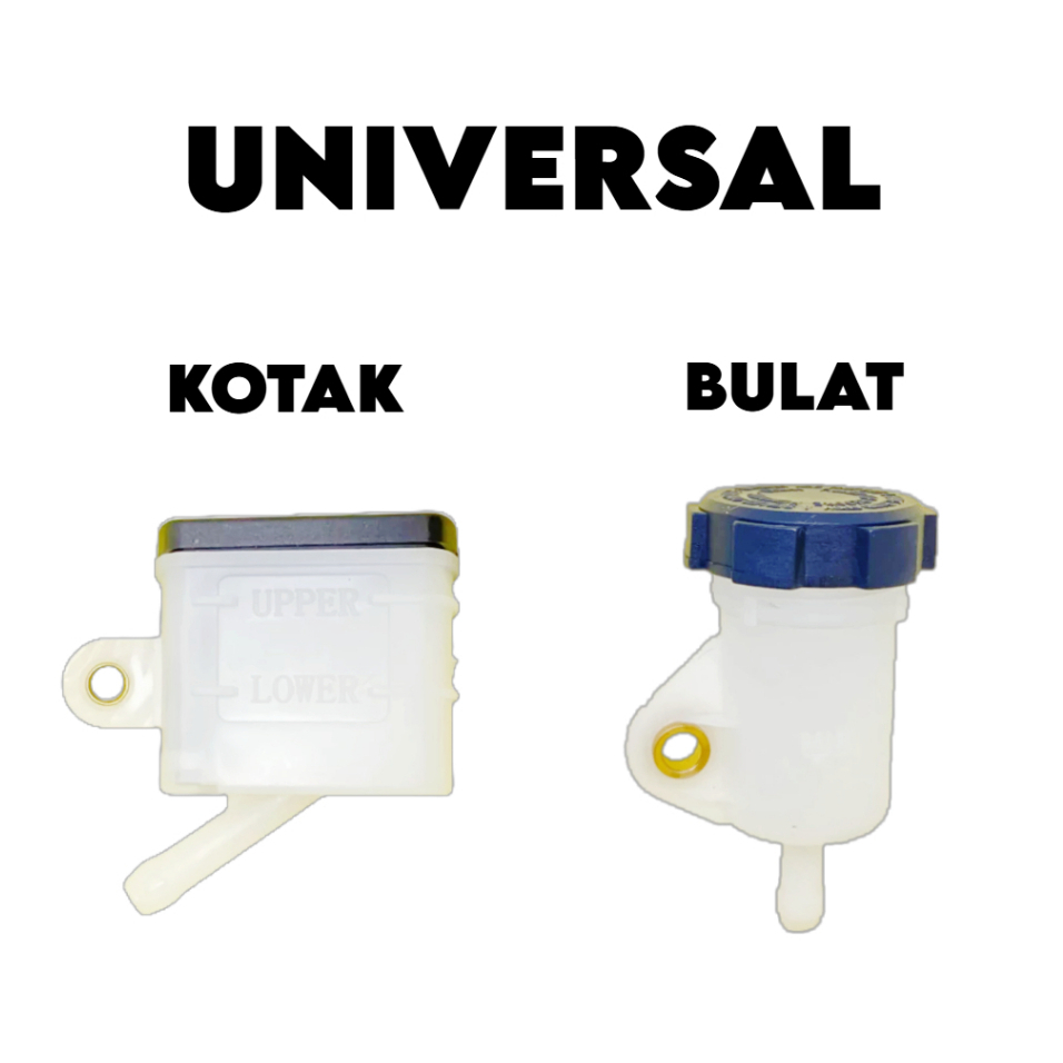 [RNDM] TABUNG MINYAK REM CAKRAM BELAKANG BOTOL BULAT / KOTAK SUPRA X 125 KARBU LAMA OLD / NEW - BLAD