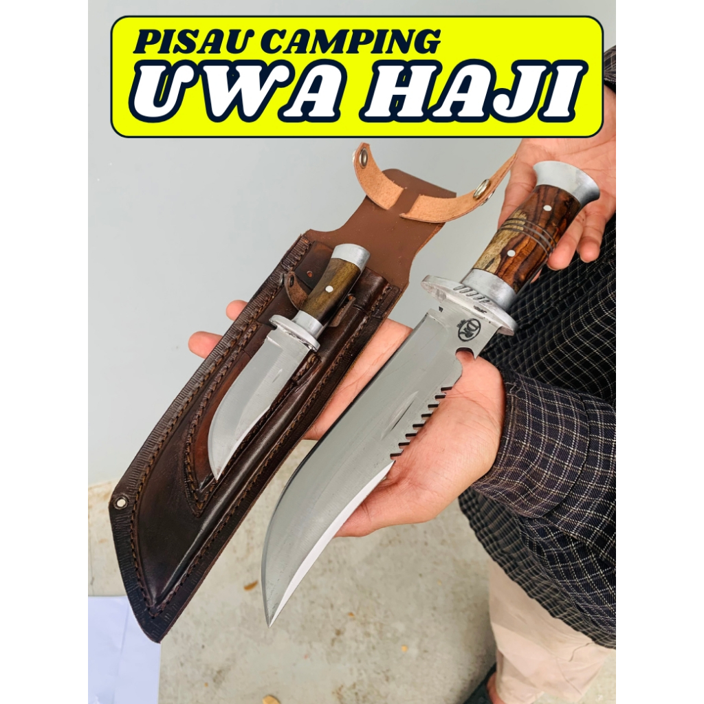 PD DIJAMIN Pisau UWA HAJI Pisau Camping & Peralatan Survival Bahan Baja Per SUP9