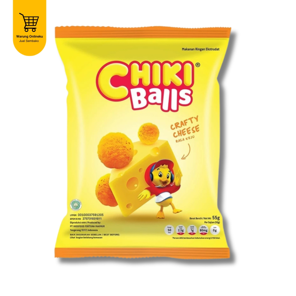 

CHIKI BALLS CRAFTY CHEESE 55G