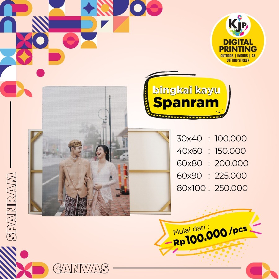 

KJP SPANRAM BINGKAI KAYU CANVAS
