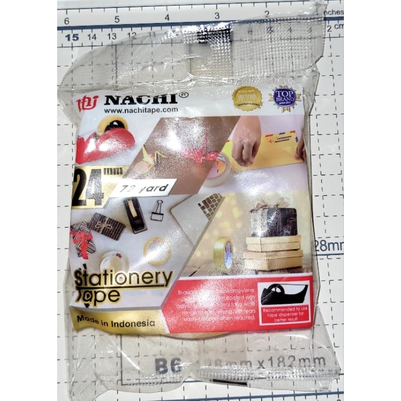 

Nachi Stationery Tape Made in Indonesia