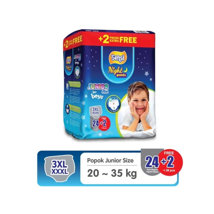 Popok Sensi Night Pants Junior Size 4XL/3XL