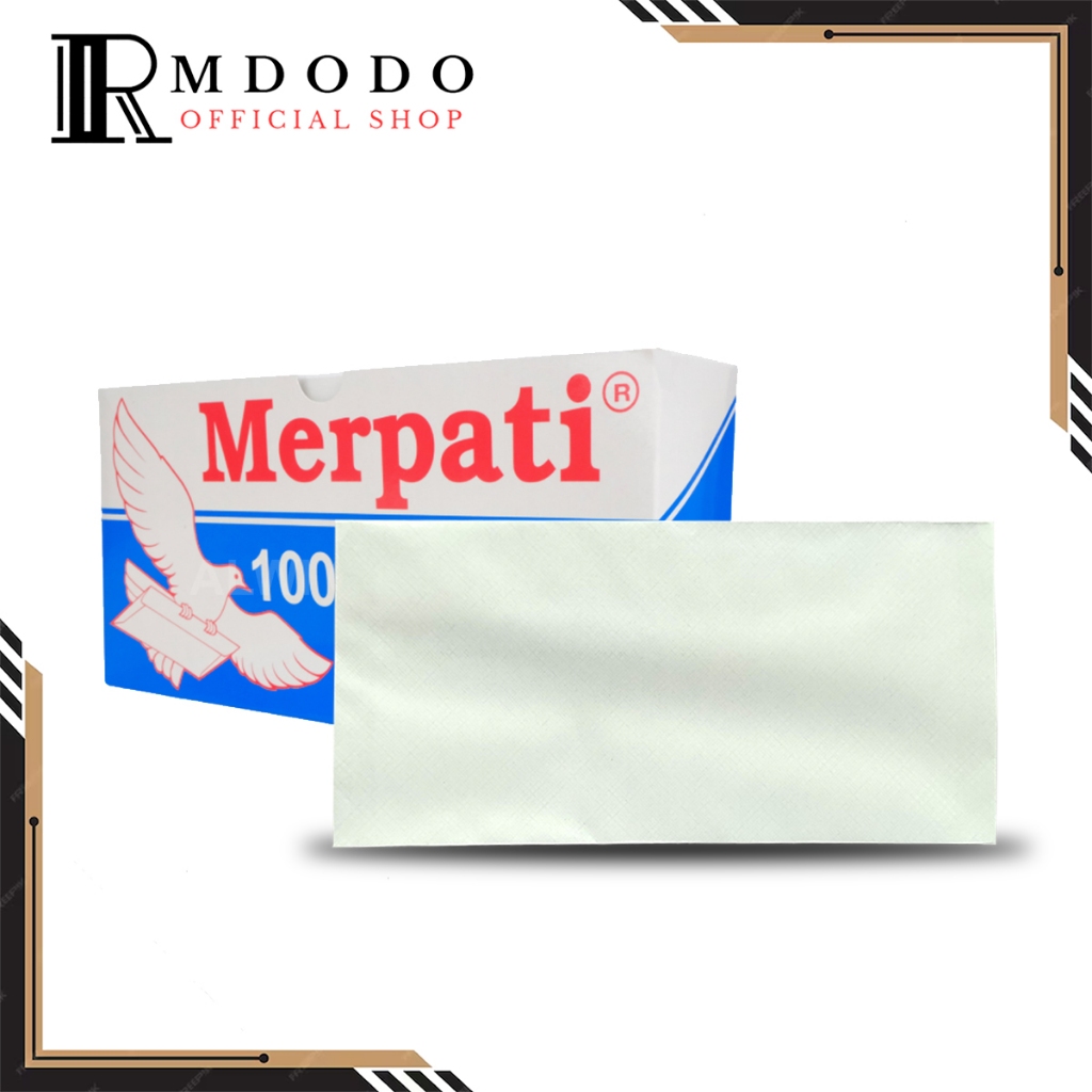 

Rmdodo - Amplop Buklet Putih Polos 90 PPS [1 Pack - 100 Lembar] / Plain Envelope Booklet Merpati