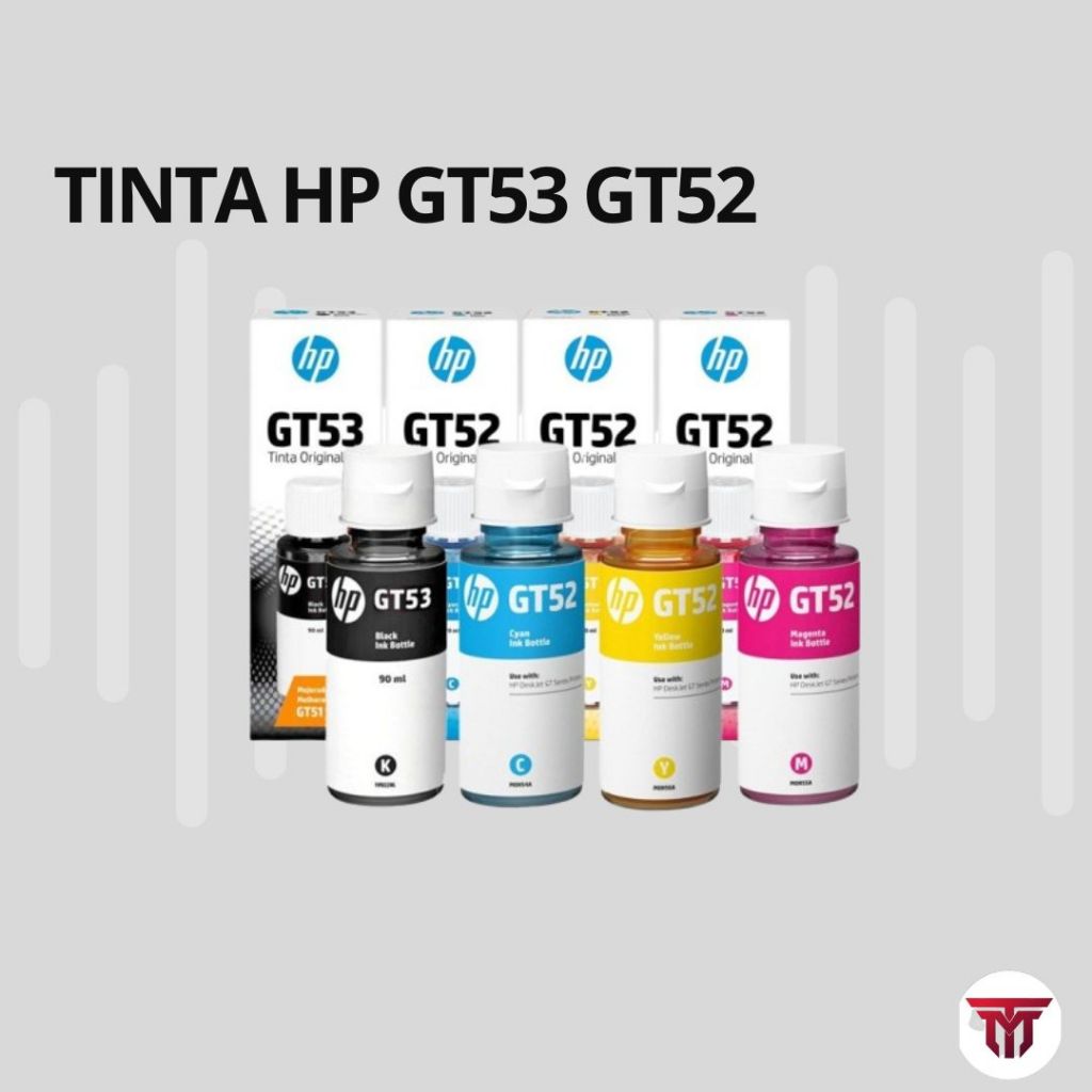 HP GT53 GT53XL GT52 Tinta Original GT 53 XL Black