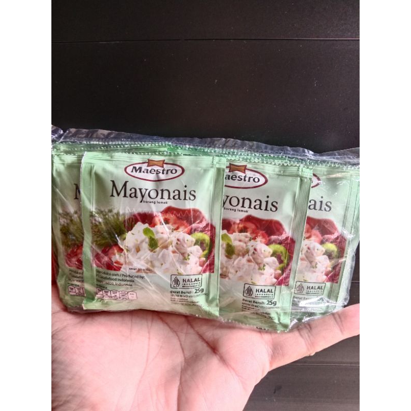 

Mayonais Maestro Kemasan 1 Pack isi 10 Sachet