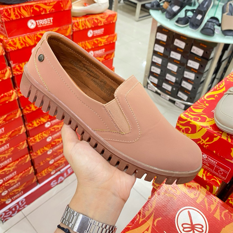 Triset sepatu selop moccasin wanita original